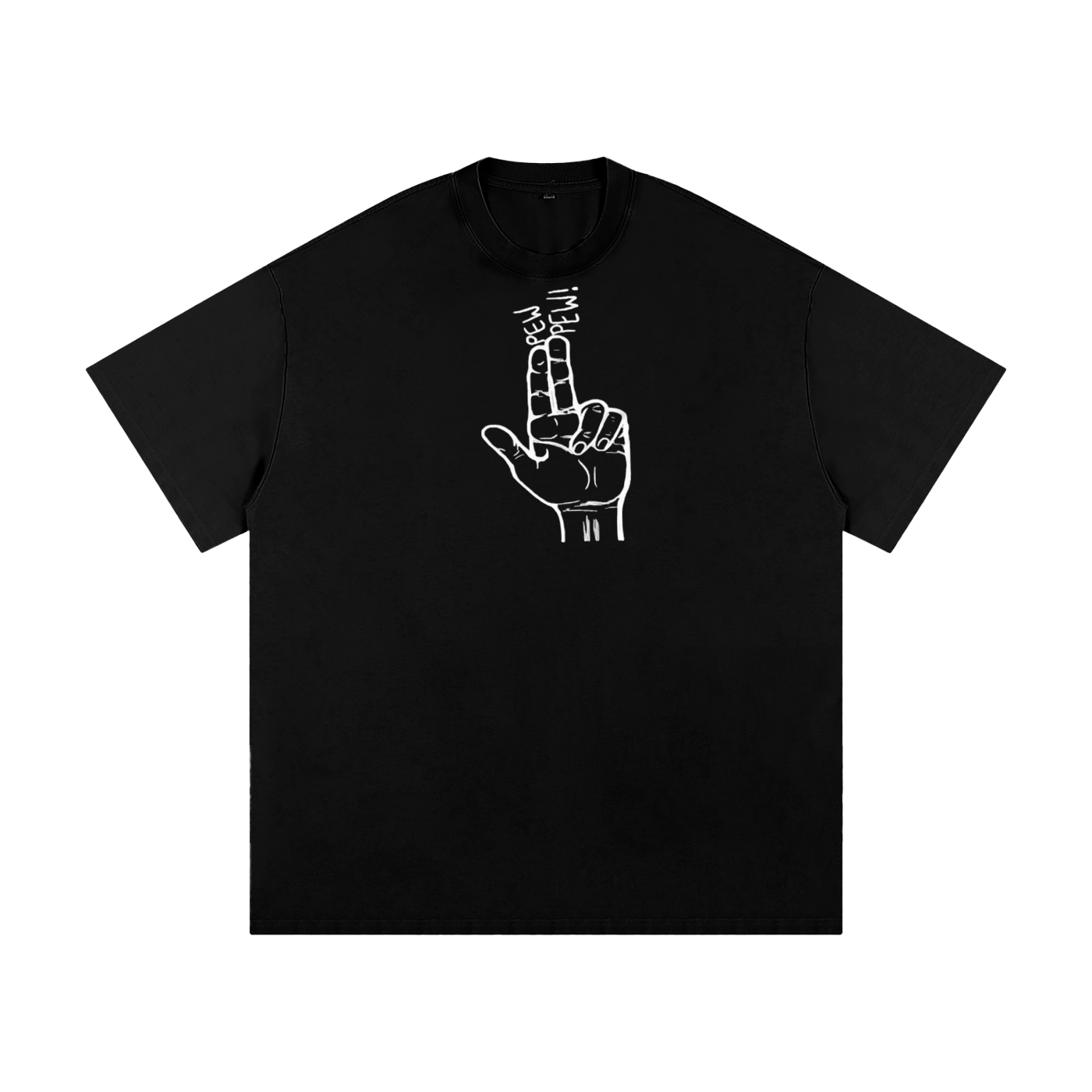 Pew pew heavyweight loose fit tee